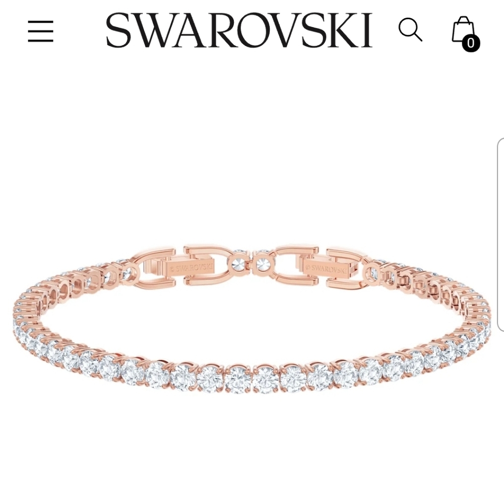 Swarovski Rose Gold Tennis Bracelet